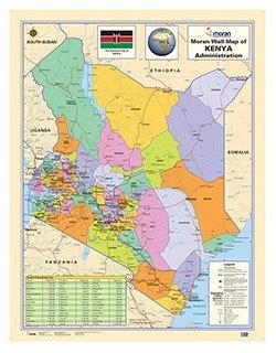 Moran Wall Map of Kenya (New Edition)