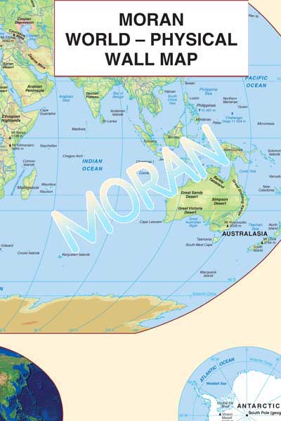 MORAN WALL MAP OF THE WORLD